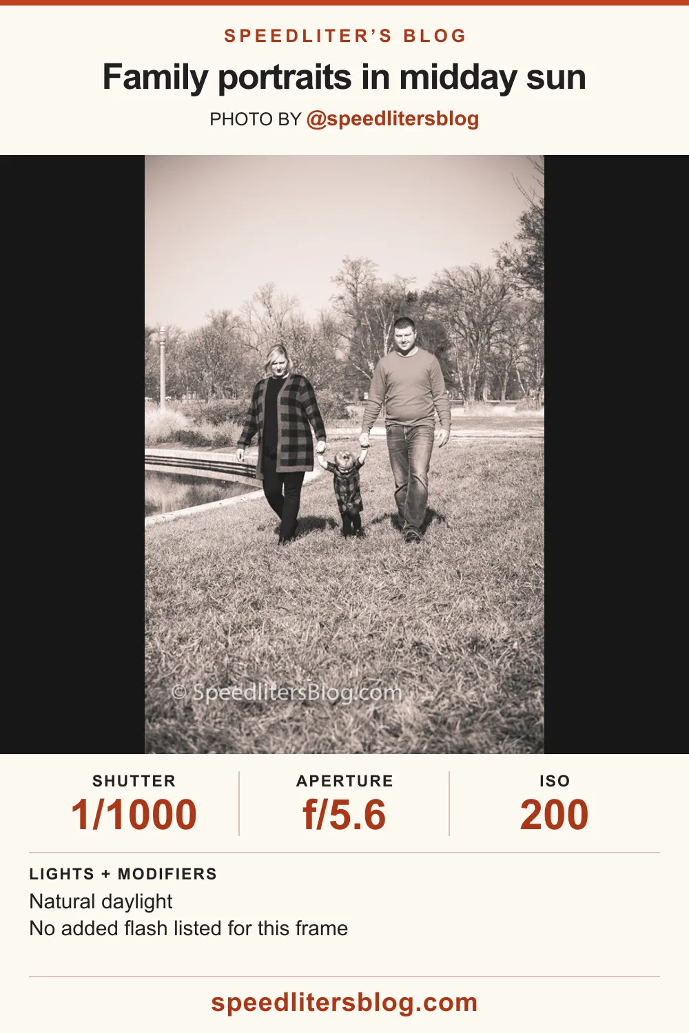 Parents walking hand in hand with their toddler in a park, in black and white