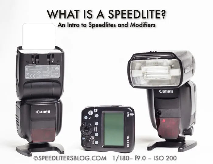 What is a speedlite pin: two Canon speedlites and a radio trigger